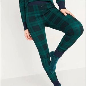 Old Navy Green Plaid Skinny Pants